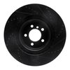 E-Line Drilled & Slotted Black Brake Rotor, 2006-2012 Land Rover, Position: Front Left - image 3