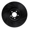 E-Line Drilled & Slotted Black Brake Rotor, 2010-2012 Land Rover, Position: Front Left - image 3