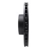 E-Line Drilled & Slotted Black Brake Rotor, 2010-2012 Land Rover, Position: Front Right - image 2