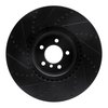 E-Line Drilled & Slotted Black Brake Rotor, 2010-2012 Land Rover, Position: Front Right - image 3