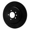 E-Line Drilled & Slotted Black Brake Rotor, 2010-2013 Land Rover, Position: Rear Left - image 2