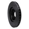E-Line Drilled & Slotted Black Brake Rotor, 2010-2017 Land Rover, Position: Front Left - image 2