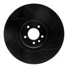 E-Line Drilled & Slotted Black Brake Rotor, 2010-2017 Land Rover, Position: Front Left - image 4
