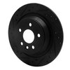 E-Line Drilled & Slotted Black Brake Rotor, 2009-2015 Fits Multiple Makes/Models, Position: Rear Left - image 3