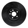 E-Line Drilled & Slotted Black Brake Rotor, 2015-2019 Fits Multiple Makes/Models, Position: Front Left - image 4