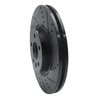 E-Line Drilled & Slotted Black Brake Rotor, 2015-2019 Fits Multiple Makes/Models, Position: Front Right - image 3