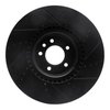 E-Line Drilled & Slotted Black Brake Rotor, Fits Select Land Rover, Position: Front Left - image 3