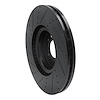 E-Line Drilled & Slotted Black Brake Rotor, Fits Select Land Rover, Position: Front Right - image 1
