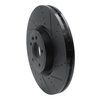 E-Line Drilled & Slotted Black Brake Rotor, Fits Select Land Rover, Position: Front Right - image 3