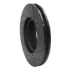 E-Line Drilled & Slotted Black Brake Rotor, 2018-2020 Land Rover, Position: Front Left - image 2