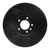 E-Line Drilled & Slotted Black Brake Rotor, 2018-2020 Land Rover, Position: Front Left - image 3
