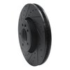 E-Line Drilled & Slotted Black Brake Rotor, 2018-2020 Land Rover, Position: Front Left - image 4