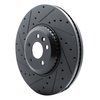 E-Line Drilled & Slotted Black Brake Rotor, Fits Select Fits Multiple Makes/Models, Position: Front Left - image 2