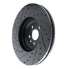E-Line Drilled & Slotted Black Brake Rotor, Fits Select Fits Multiple Makes/Models, Position: Front Right - image 4