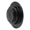 E-Line Drilled & Slotted Black Brake Rotor, 1990-2008 Fits Multiple Makes/Models, Position: Rear Left - image 2