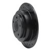 E-Line Drilled & Slotted Black Brake Rotor, 1990-2008 Fits Multiple Makes/Models, Position: Rear Right - image 2