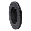 E-Line Drilled & Slotted Black Brake Rotor, 1990-2016 Fits Multiple Makes/Models, Position: Front Left - image 2