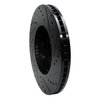 E-Line Drilled & Slotted Black Brake Rotor, 2005-2018 Subaru, Position: Front Left - image 2