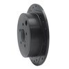 E-Line Drilled & Slotted Black Brake Rotor, 2008-2015 Subaru, Position: Rear Left - image 4