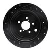 E-Line Drilled & Slotted Black Brake Rotor, Fits Select Fits Multiple Makes/Models, Position: Rear Right - image 4