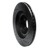 E-Line Drilled & Slotted Black Brake Rotor, 2001-2008 Fits Multiple Makes/Models, Position: Front Left - image 2