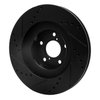 E-Line Drilled & Slotted Black Brake Rotor, 2001-2008 Fits Multiple Makes/Models, Position: Front Right - image 4