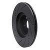 E-Line Drilled & Slotted Black Brake Rotor, Fits Select Fits Multiple Makes/Models, Position: Front Right - image 4