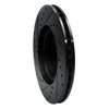 E-Line Drilled & Slotted Black Brake Rotor, Fits Select Subaru, Position: Front Right - image 2