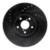 E-Line Drilled & Slotted Black Brake Rotor, Fits Select Subaru, Position: Front Right - image 3