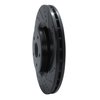 E-Line Drilled & Slotted Black Brake Rotor, 2018-2021 Subaru, Position: Front Right - image 2