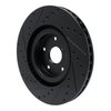 E-Line Drilled & Slotted Black Brake Rotor, Fits Select Subaru, Position: Front Right - image 3