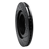 E-Line Drilled & Slotted Black Brake Rotor, Fits Select Subaru, Position: Front Left - image 1