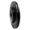 E-Line Drilled & Slotted Black Brake Rotor, Fits Select Subaru, Position: Front Right - image 2