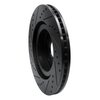 E-Line Drilled & Slotted Black Brake Rotor, Fits Select Subaru, Position: Front Right - image 4