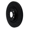 E-Line Drilled & Slotted Black Brake Rotor, Fits Select Alfa Romeo, Position: Rear Right - image 2