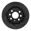 E-Line Drilled & Slotted Black Brake Rotor, 1988-2002 GM, Position: Front Right - image 1