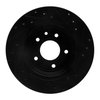 E-Line Drilled & Slotted Black Brake Rotor, 1995-2006 Jaguar, Position: Rear Left - image 4