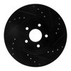 E-Line Drilled & Slotted Black Brake Rotor, 2001-2008 Fits Multiple Makes/Models, Position: Front Left - image 3