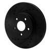 E-Line Drilled & Slotted Black Brake Rotor, 2001-2008 Fits Multiple Makes/Models, Position: Front Left - image 4