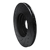 E-Line Drilled & Slotted Black Brake Rotor, 2001-2008 Fits Multiple Makes/Models, Position: Front Right - image 1