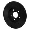 E-Line Drilled & Slotted Black Brake Rotor, 2001-2008 Fits Multiple Makes/Models, Position: Rear Left - image 3