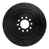 E-Line Drilled & Slotted Black Brake Rotor, 2003-2005 Jaguar, Position: Front Right - image 3
