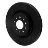 E-Line Drilled & Slotted Black Brake Rotor, 2000-2006 Jaguar, Position: Front Left - image 4