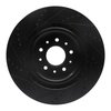 E-Line Drilled & Slotted Black Brake Rotor, 2000-2006 Jaguar, Position: Front Right - image 2