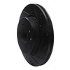 E-Line Drilled & Slotted Black Brake Rotor, 2000-2006 Jaguar, Position: Rear Right - image 3