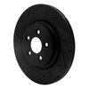 E-Line Drilled & Slotted Black Brake Rotor, 2006-2015 Jaguar, Position: Rear Left - image 4