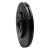 E-Line Drilled & Slotted Black Brake Rotor, 2006-2010 Jaguar, Position: Front Left - image 2