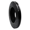 E-Line Drilled & Slotted Black Brake Rotor, 2006-2010 Jaguar, Position: Front Left - image 3