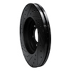 E-Line Drilled & Slotted Black Brake Rotor, 2006-2010 Jaguar, Position: Front Right - image 1