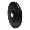 E-Line Drilled & Slotted Black Brake Rotor, 2006-2021 Jaguar, Position: Front Left - image 2